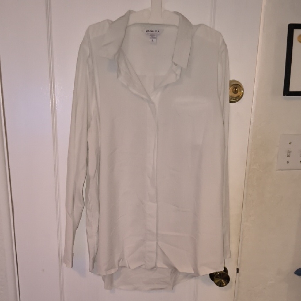 Athleta | White Button Down Shirt